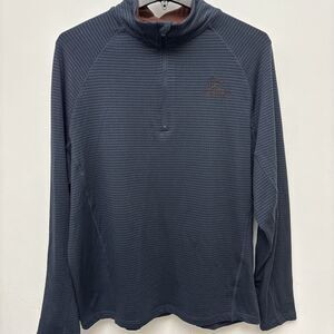 Ducks Unlimited Sweatshirt, Navy Blue 1/4 Zip Pullover, Front Duck Logo, Mens XL